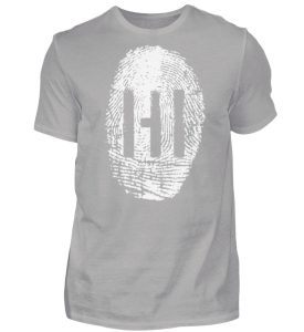 White Fingerprint - Herren Premiumshirt-2998