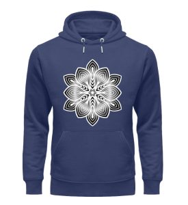 Mandala Collection by Woxtattoo - Black - Unisex Organic Hoodie-6057