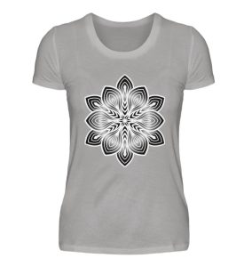 Mandala Artwork White - Damen Premiumshirt-2998