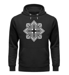 Mandala Collection by Woxtattoo - Dots - Unisex Organic Hoodie-16