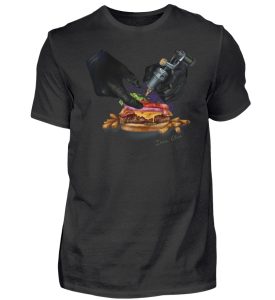 Tattooing Burger Artwork - Herren Premiumshirt-16