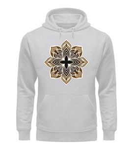 Mandala Collection by Woxtattoo - Color - Unisex Organic Hoodie-17