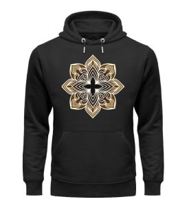 Mandala Collection by Woxtattoo - Color - Unisex Organic Hoodie-16