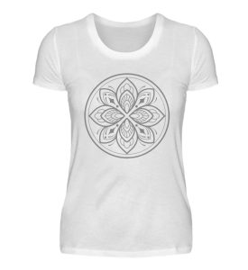 Mandala Collection by Woxtattoo - Gray - Damen Premiumshirt-3