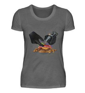 Inna Oliva - Burger Artwork - Damen Premiumshirt-627