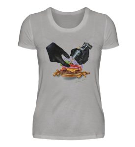 Tattooing Burger Artwork - Damen Premiumshirt-2998