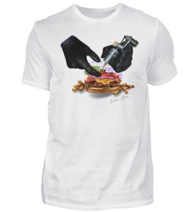 Tattooing Burger Artwork - Herren Premiumshirt-3
