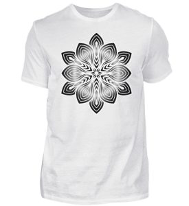 Mandala Artwork White - Herren Premiumshirt-3
