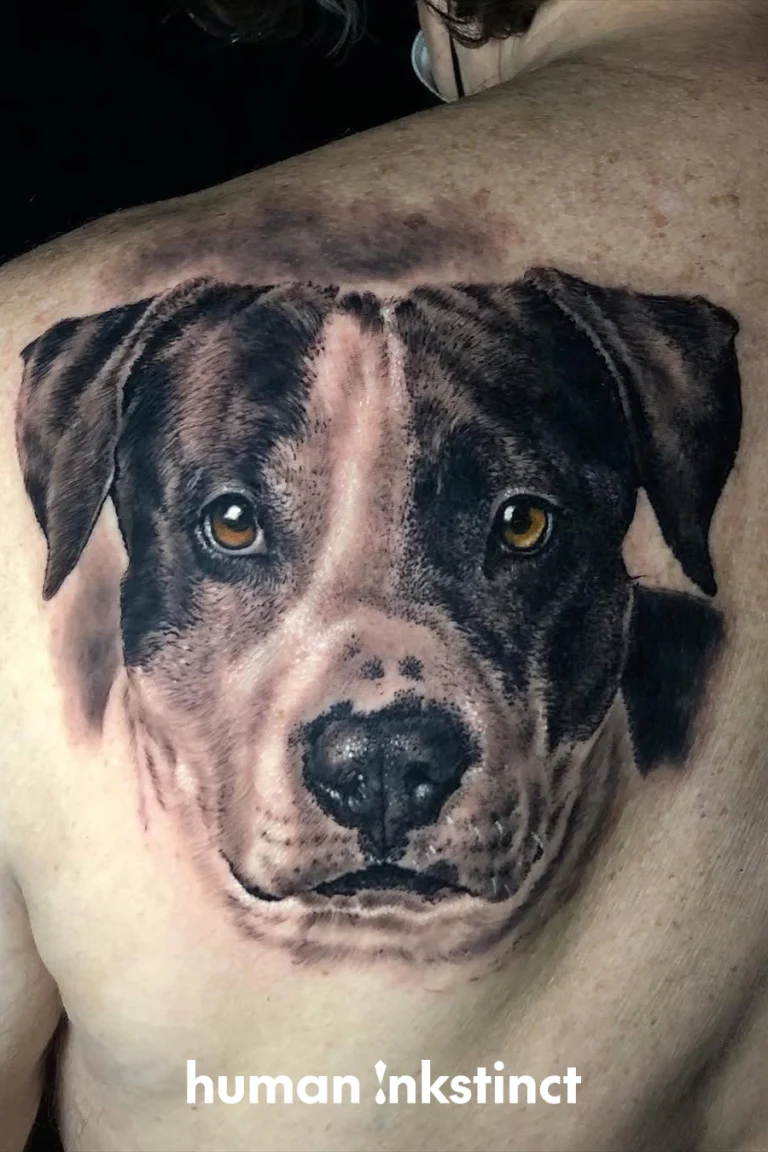 Hunde Portrait Tattoo