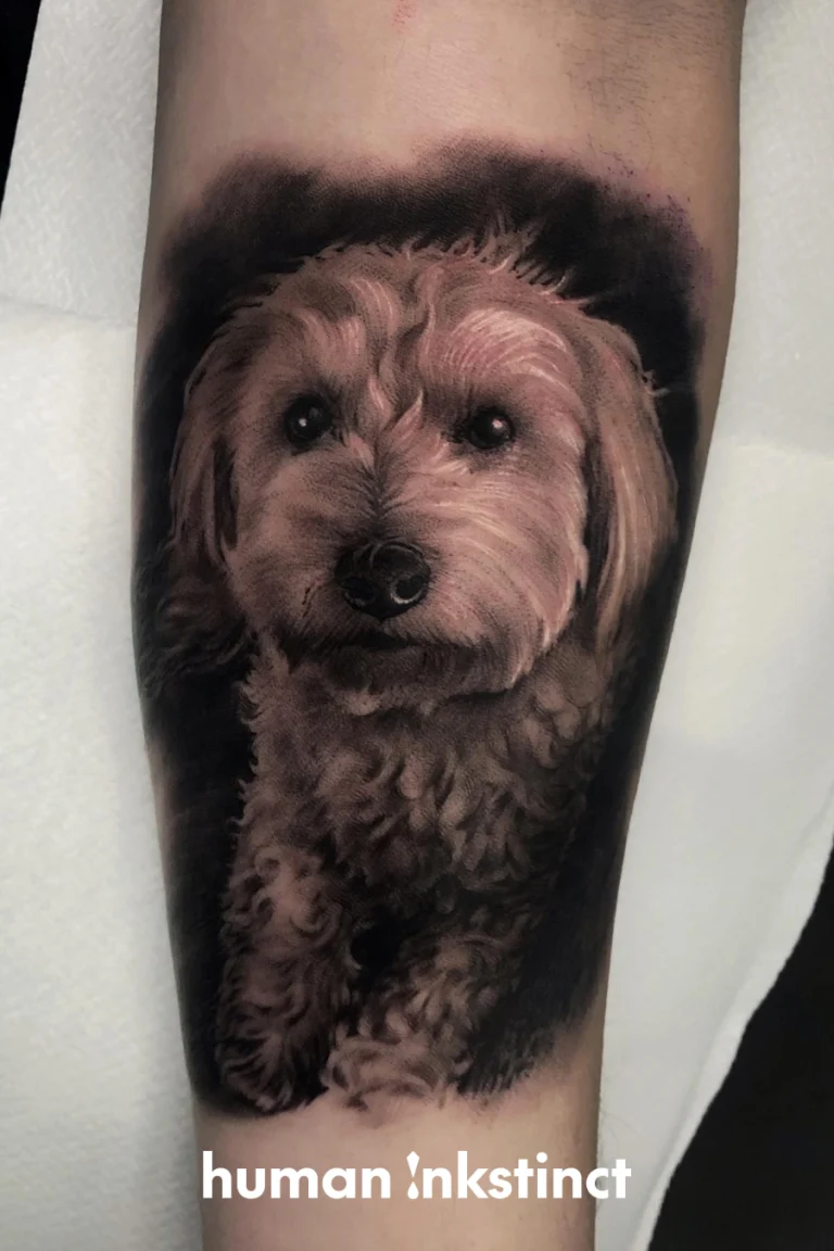 Hunde Portrait Tattoo
