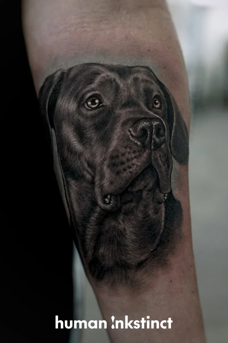 Hunde Portrait Tattoo