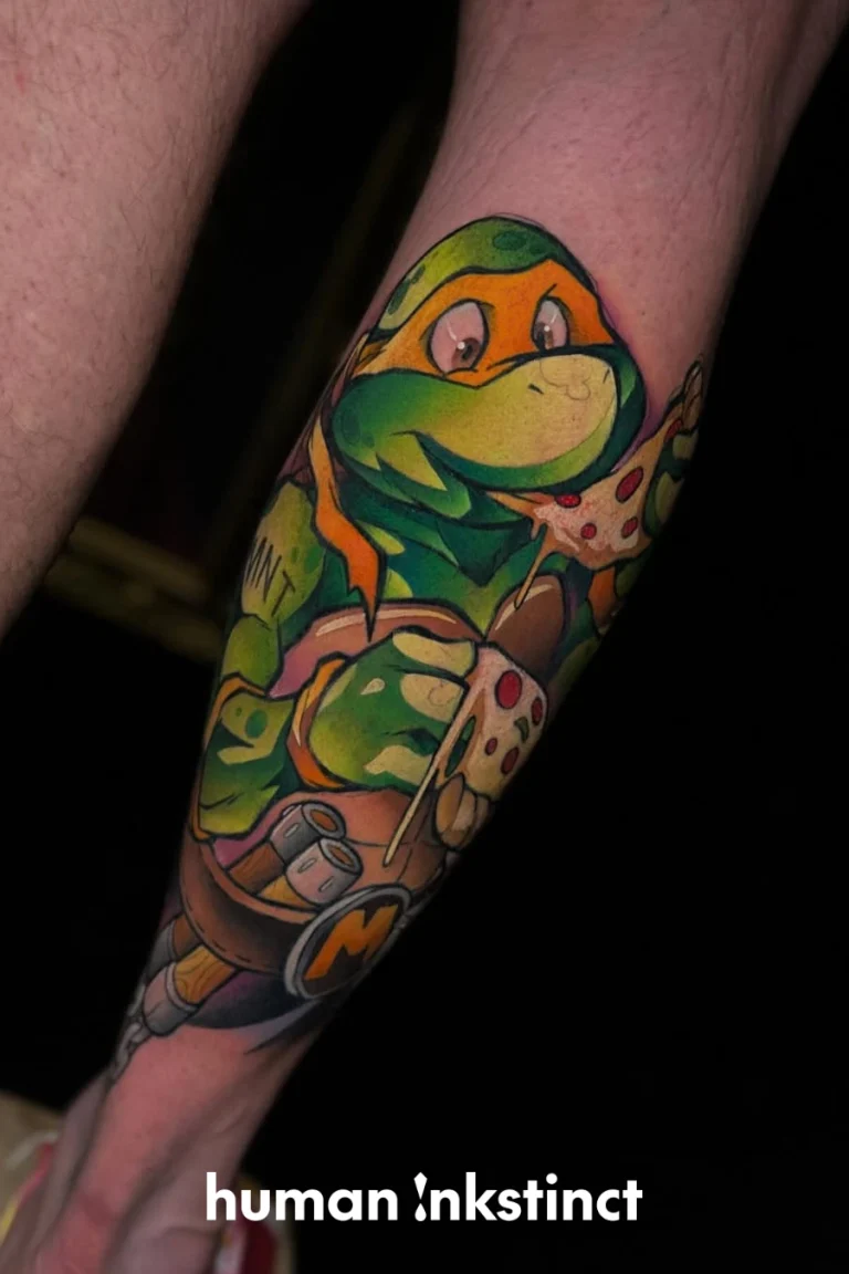 Mutant Ninja Turtles Cartoon Tattoo Full Colour