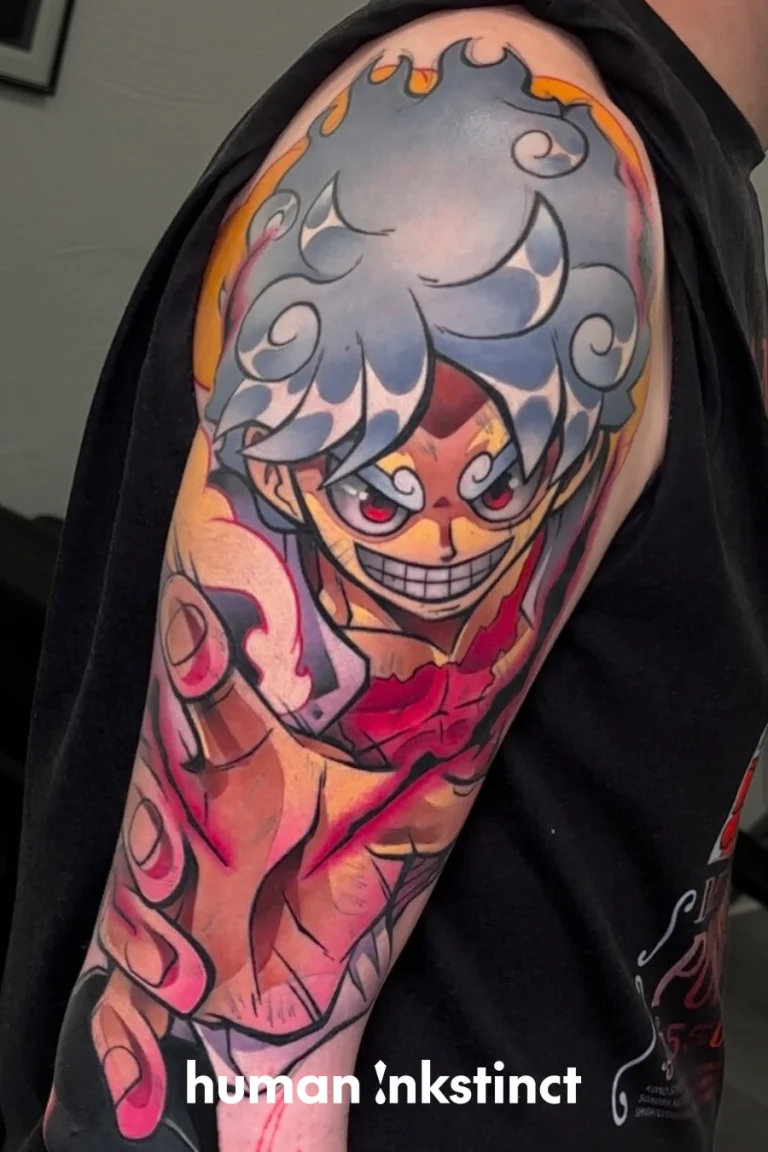 Anime - Manga Tattoo Colour Oberarm
