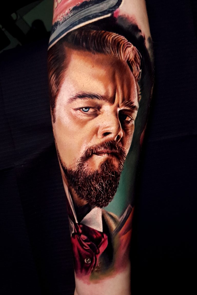 leonardo di caprio tattoo