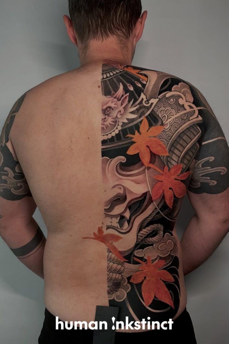 Japanese half backpiece samurai
